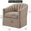 Chaise d'appoint pivotante à jupe Ivoire Solitude - Breath of the Coast-485971