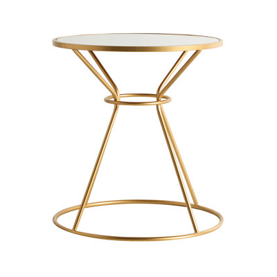 Macalester Glass Top End Table