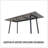 55.12-70.87" Expandable Rectangular Dining Table That Can Accommodate 4-6 People, Equipped With 4 PU Fabric Thick Padded Dining Chairs , Kitchen Table And Chairs, With Black Metal Legs