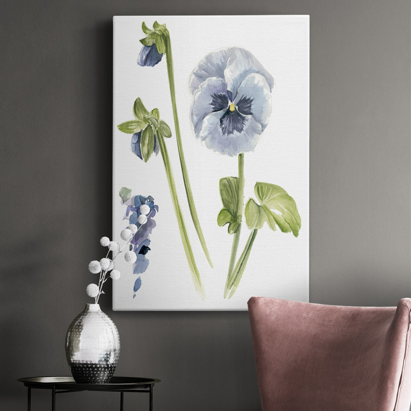 " Pansy Study I ", 60" H x 40" W x 1" D