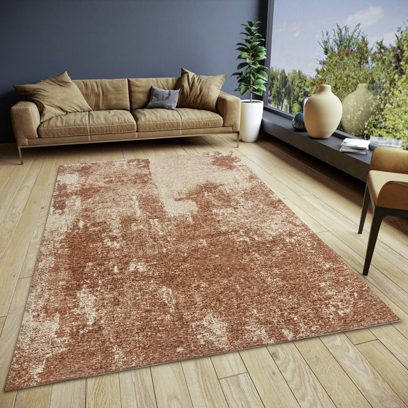 Bila Brown Rug, Rectangular 60 x 90cm