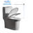 One-Piece Water Saver 4 GPF Compact Elongated Commercial Grade Dual Flush Toilet 4GPF