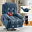 Power Lift Recliner Chair for Elderly, Electric Fabric Recliner with Heat & Massage Function, USB Charging Port, Side Pocket and Remote Control for Living Room-361299326