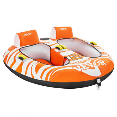 Towable Tubes for Boating 2-Person Inflatable Boating Towables with 2 Cockpits