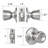 Terrace 6-Way Latch Privacy Door Knob-39028571