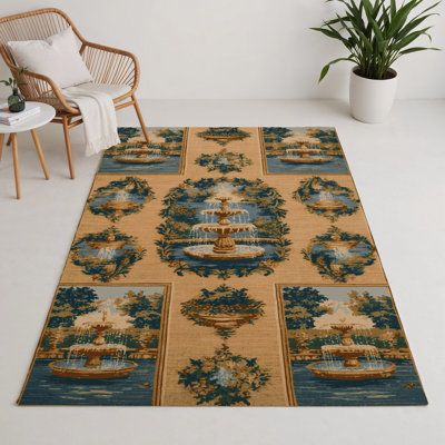 Tapis d'intérieur et d'extérieur brun français