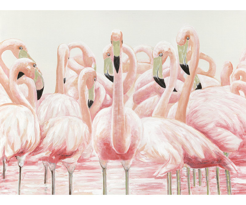 « aigrette », reproduction d’huile rectangulaire sur toile