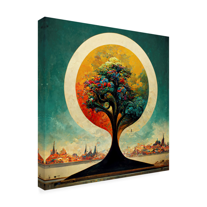 «Husam Tree of Life 3» par Ray Heere - impression sur toile tendue, H 14 po x l 14 po x P 2 po