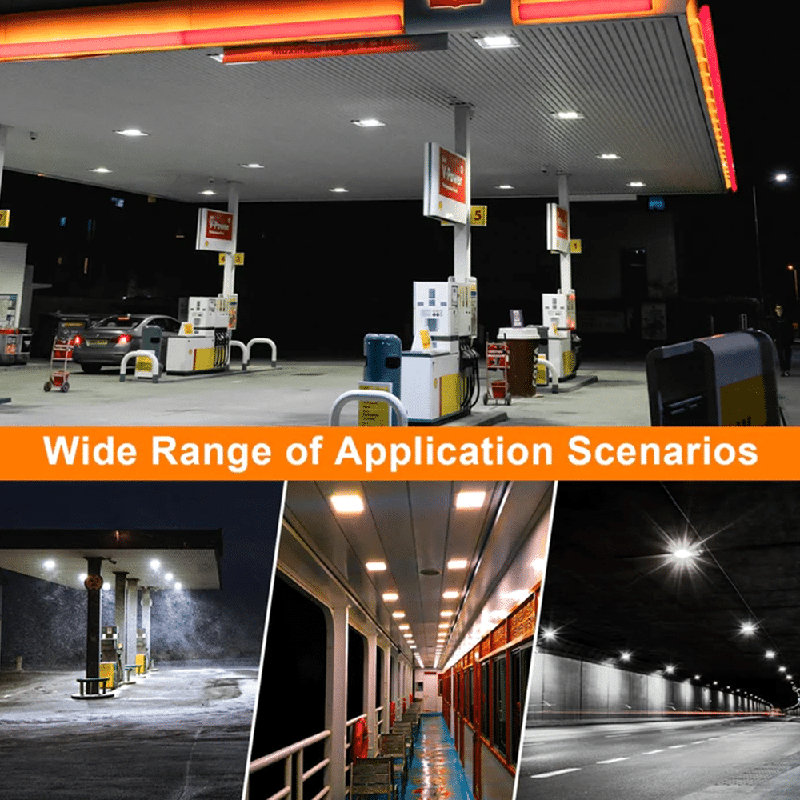 Auvent de garage à DEL 60W / 80W / 100W watts réglables 3500K / 4000K / 5000K plafonniers 120-277V