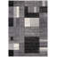 Tapis intérieur / extérieur gris / noir à motif géométrique de 5 pi x 7 pi (5 pi 3 po x 7 pi 5 po) Branch Sama de Branch Branch-1544651056