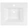 21'' x 18'' White Rectangular Vitreous China Drop-in Bathroom Sink with Overflow