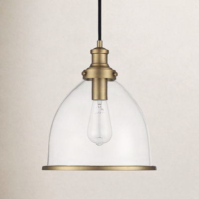 Selah Single Light Glass Dimmable Pendant