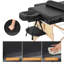 3 Lit de massage pliable et ajustable