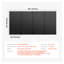 4-Piece Heavy Duty Metal Pegboard Panel Set - Black Steel Wall Organizer for Garage Tool Storage & Workshop Organization