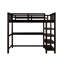 Lit mezzanine double avec bibliothèque Geramiah par Harriet Bee-781211186-787598003