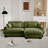 Over Size Modern Upholstered Sofa With Ottoman-868751871