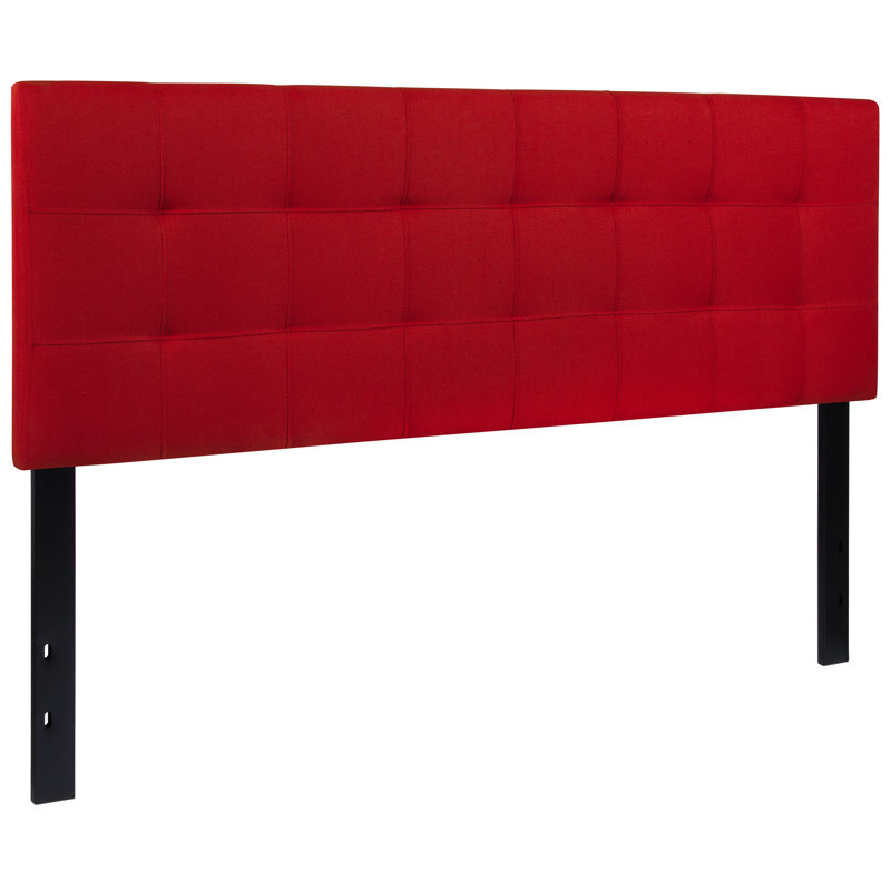 Ciriaca Quilted Tufted Upholstered Headboard, Queen, Red