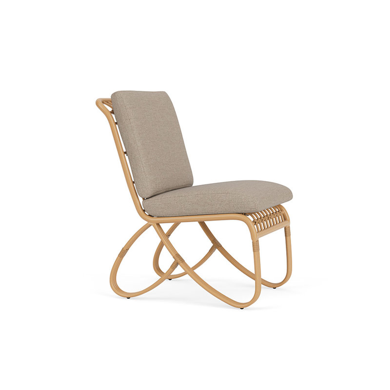 Riviera Outdoor Dining Side Chair, Demo Oatmeal
