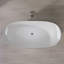 Baignoire de trempage autoportante double 51 po x 28 po en acrylique lustré avec bonde escamotable 51 po x 28 po