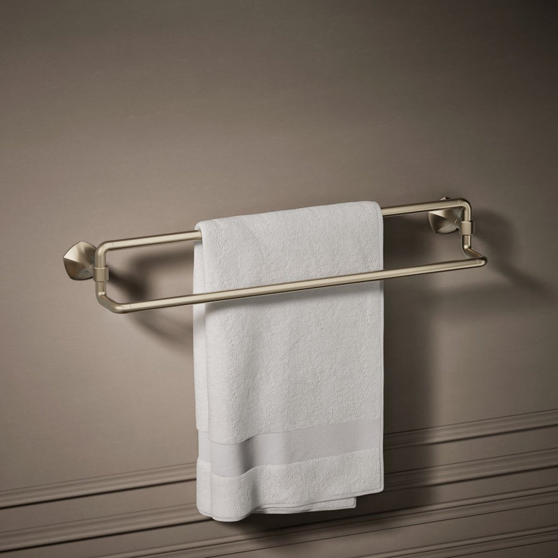 Occasion 24 In. Double Towel Bar, Vibrant Brushed Bronze