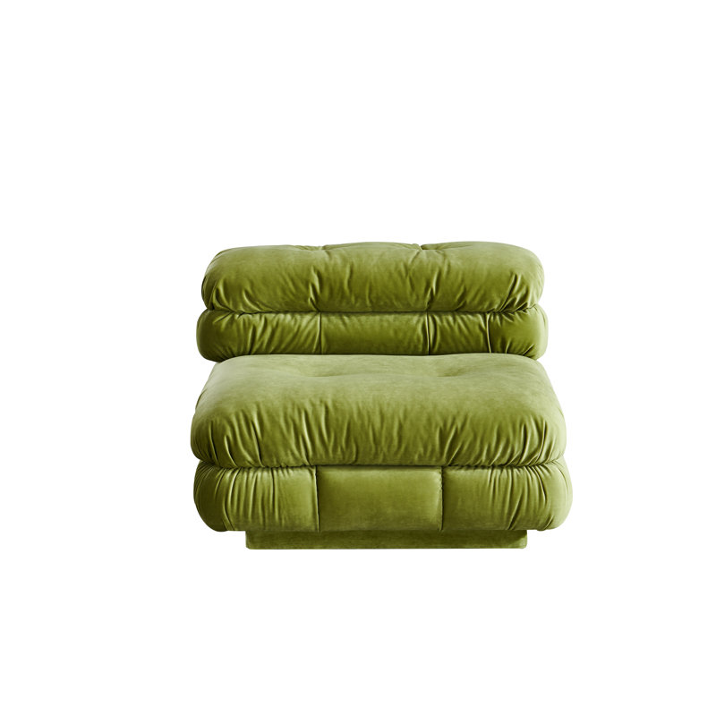 Chaise Lowell, Velours vert