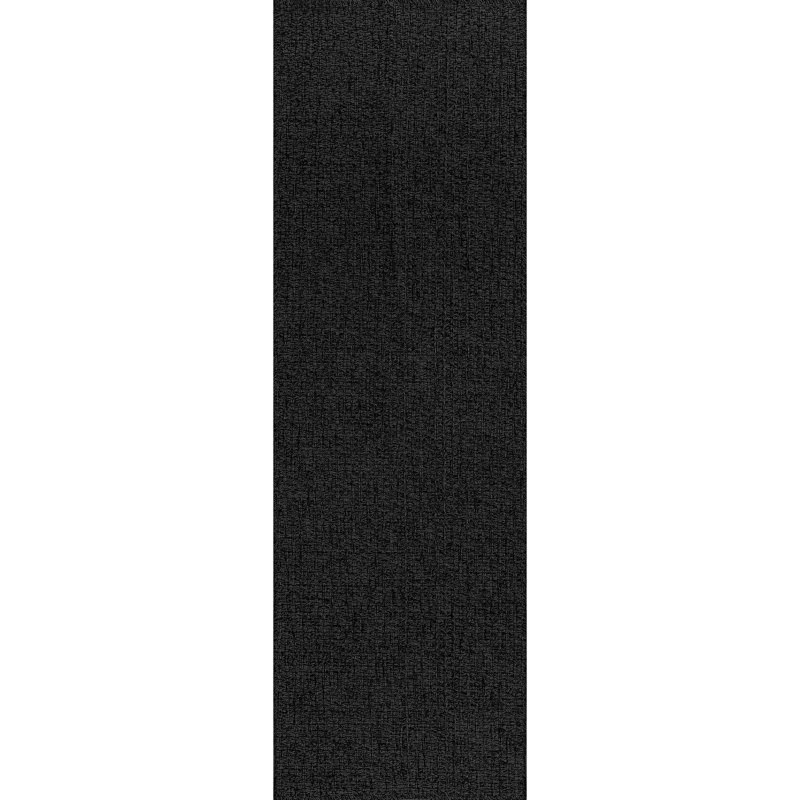 Indoor Outdoor Area Rug, Runner 2' x 7', Black