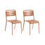 Stackable Outdoor Patio Dining Side Chair-429593773