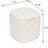 Square Chenille Storage Ottoman with Tufted Flip-Top Lid, Ivory Upholstered Accent Stool-1300641383