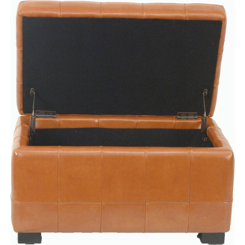 Petit banc de rangement Manhattan, Orange