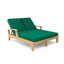 Brianna Outdoor Teak Chaise Lounge