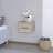 Floating Nightstand Calion, Bedroom, Light Gray-874773832
