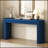 58.2" Entryway Table With Large Top And Dual Drawers,Console Table With Arched Sturdy Legs Stripe Design,Pine Veneer Sofa Table With Adjustable Feet For Living Room, Hallway,Foyer, Kitchen-2091139144