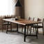Table de salle à manger moderne et simple en bois massif-109663469