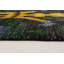 Tapis zone one-of-kind-noué la 2010 shalimar vert foncé/jaune 8 pi x 10 pi zone de laine 3 po Céline