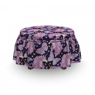 Housse pour repose-pieds papillon stars moons