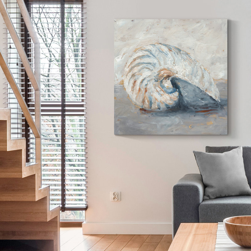 " Blue Shell Study I ", 24" H x 24" W x 1" D