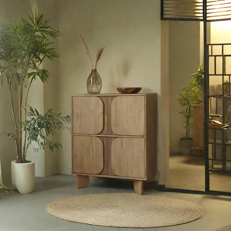 Armoire simple à double porte de style nordique