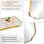 Miroir de salle de bain Contemporary Cadre en acier inoxydable-685656158-688382505