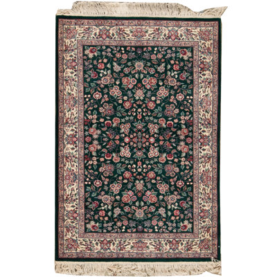 Jahan Wool Oriental Area Rug in Green