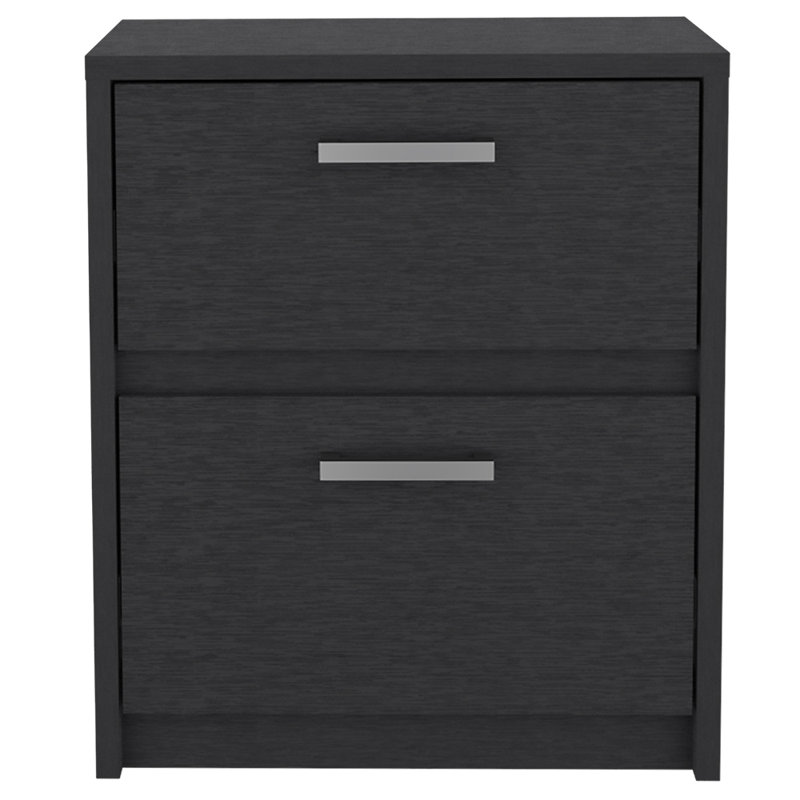 Nightstand Chequered, Two Drawers, Width X 18,9