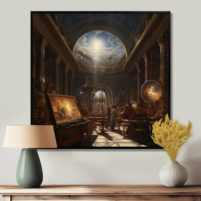 Divine lumière de la sagesse, bibliothèque antique