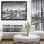 «Beautiful Black and White London View», reproduction de photo sur toile tendue encadrée-26681756