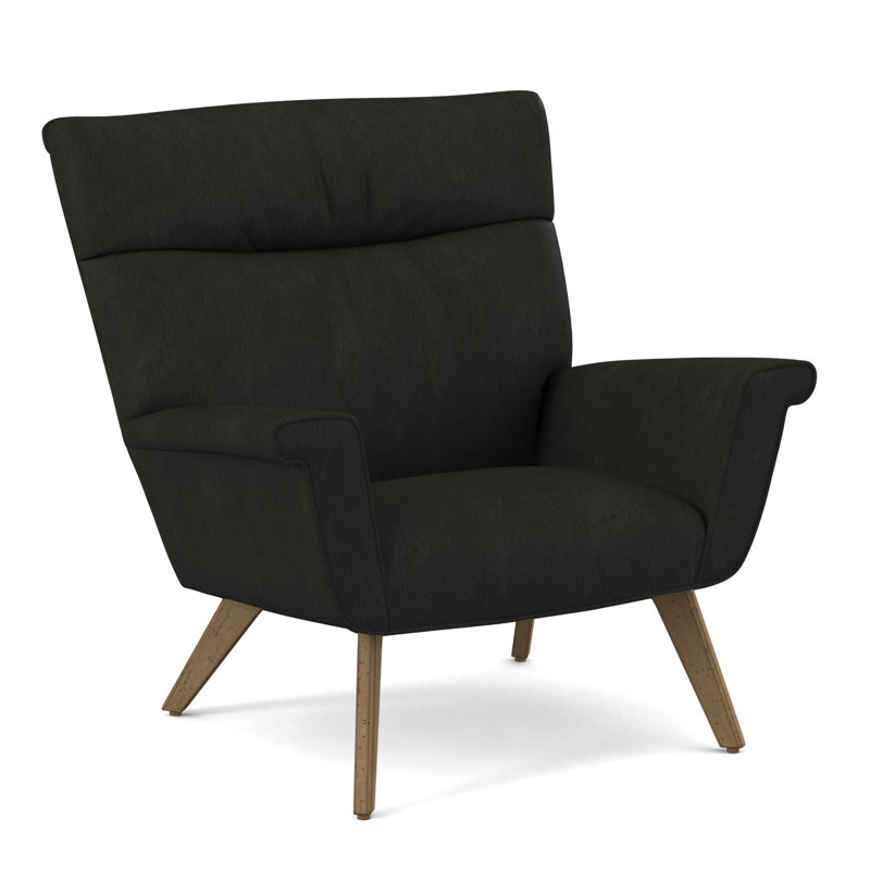 Armchair, Salvador Asphalt, White