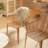 Hand-woven Rattan and Metal Arm Chair