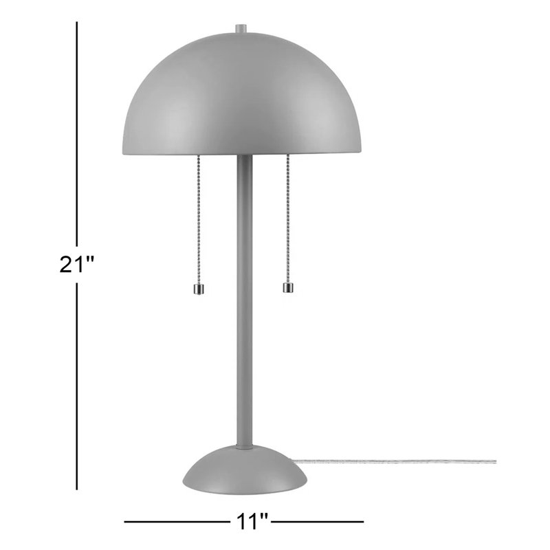 Lampe de table 2 lumières vert sauge