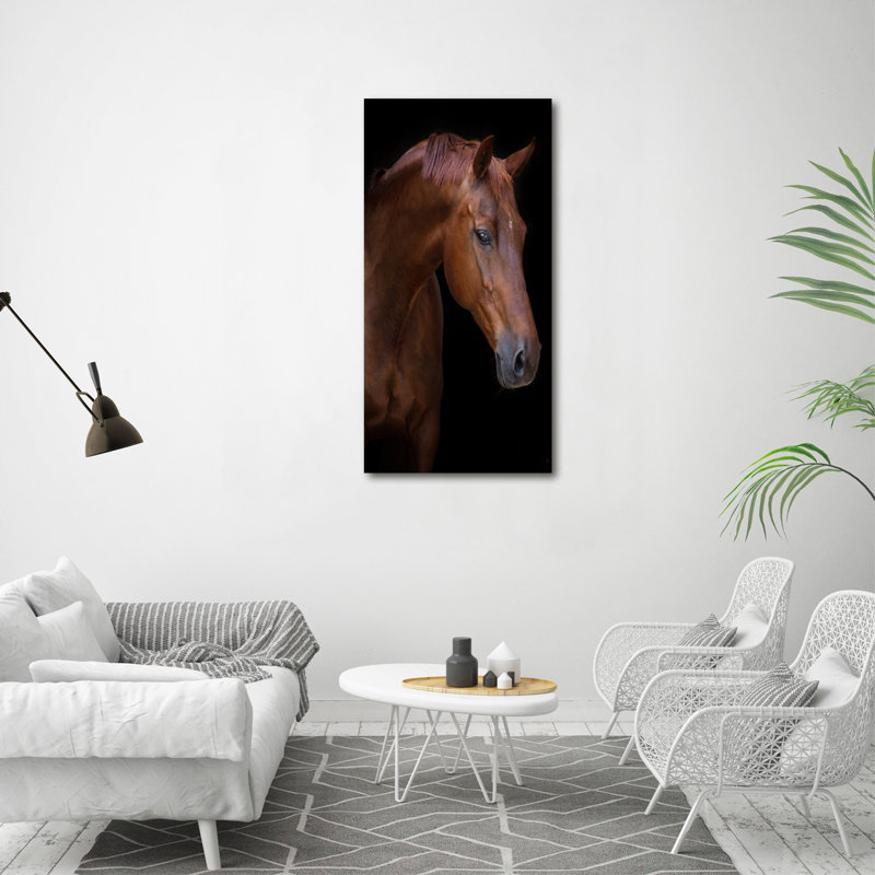 Portrait Of A Horse - Wrapped Canvas Print