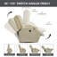 Fauteuil inclinable en polyuréthane PU à position infinie avec massage par vibration 8 points, chauffage lombaire, charge USB et porte-gobelets pour personnes âgées-33385107