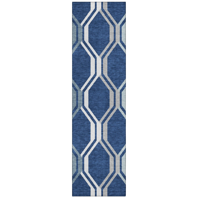 Machine Washable Indoor/Outdoor Hashlamoun ACN2326 Mid-Century Modern Rug