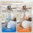  52" Farmhouse Caged Ceiling Fan with Lights,Modern Rustic Low Profile Ceiling Fans for Bedroom, Living Room-480509895
