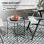 Outsunny Round Small Garden Table Removable Tray-228684470